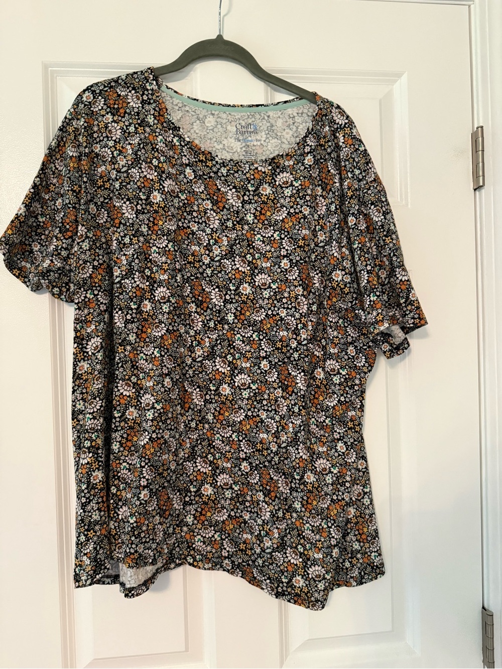 Croft & Barrow | Floral Colorful Classic Tee 100% Cotton | Size 2X